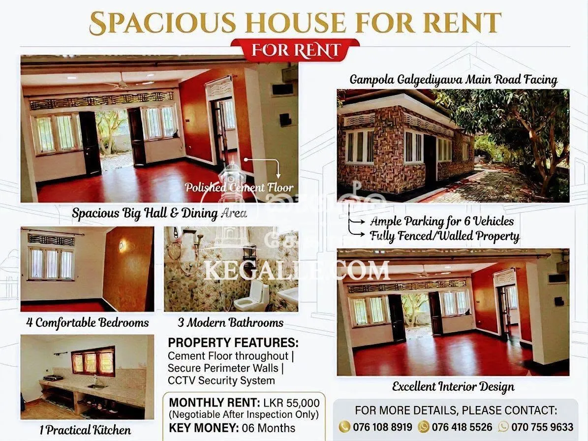 Spacious House for Rent